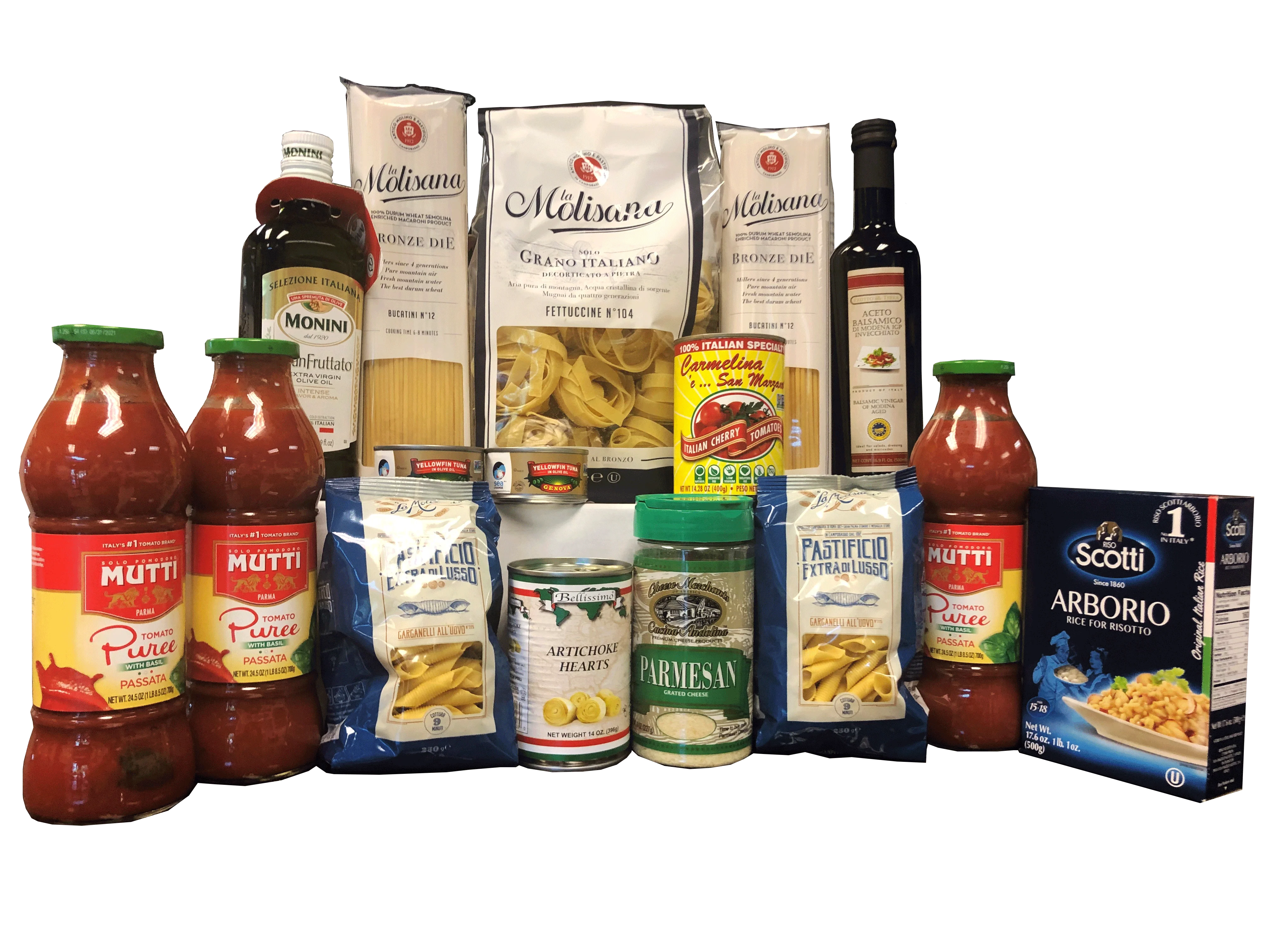 Fresh grocery produce and pantry goods